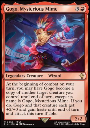 (056) Magic The Gathering Commander: Magic: The Gathering - FINAL FANTASY: Collector's Edition Single: Gogo, Mysterious Mime Surge Foil Rare