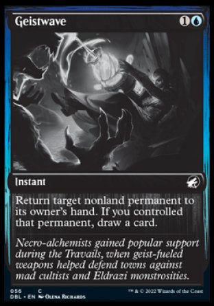 (056) Magic The Gathering Innistrad: Double Feature Single: Geistwave Holo Common