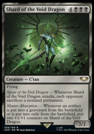 (056) Magic The Gathering Universes Beyond: Warhammer 40000 Single: Shard of the Void Dragon Holo Rare