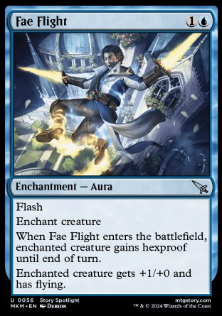 (056) Magic The Gathering Murders at Karlov Manor Single: Fae Flight Holo Uncommon