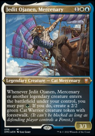 (056) Magic The Gathering Commander: Dominaria United: Extras Single: Jedit Ojanen, Mercenary Holo Mythic