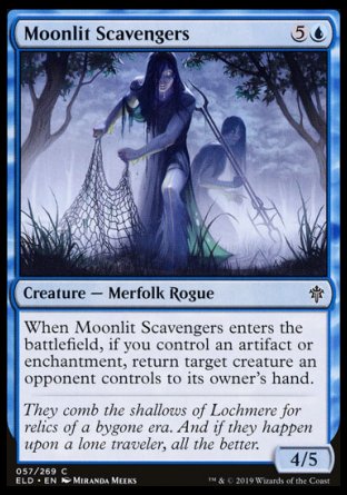 (057/269) Magic The Gathering Throne of Eldraine Single: Moonlit Scavengers Holo Common