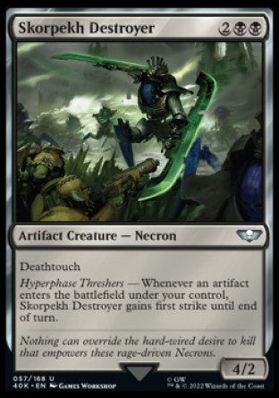 (057) Magic The Gathering Universes Beyond: Warhammer 40000 Single: Skorpekh Destroyer Holo Uncommon