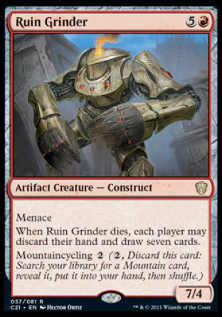 (057) Magic The Gathering Commander: Strixhaven Single: Ruin Grinder Rare