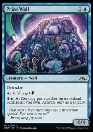 (057) Magic The Gathering Unfinity Single: Prize Wall Holo Common