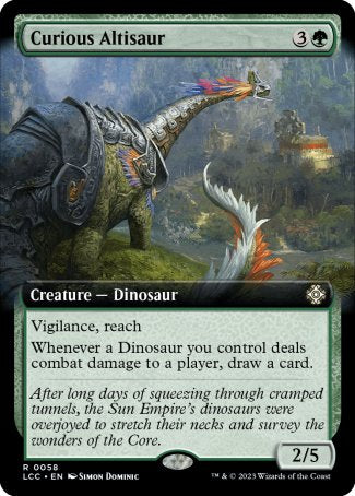 (058) Magic The Gathering Commander: The Lost Caverns of Ixalan: Extras Single: Curious Altisaur Rare