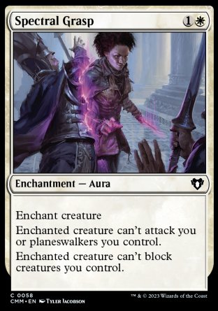 (058) Magic The Gathering Commander Masters Single: Spectral Grasp Holo Common