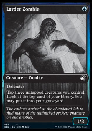 (058) Magic The Gathering Innistrad: Double Feature Single: Larder Zombie Holo Common
