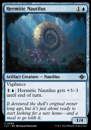 (058) Magic The Gathering The Lost Caverns of Ixalan Single: Hermitic Nautilus Holo Uncommon