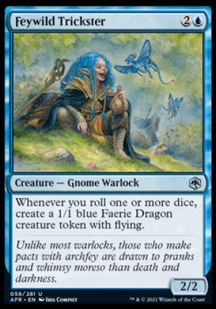 (058) Magic The Gathering Adventures in the Forgotten Realms Single: Feywild Trickster Holo Uncommon