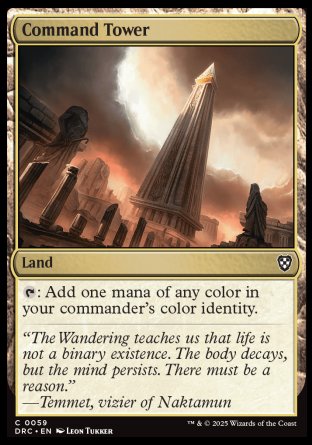 (059) Magic The Gathering Commander: Aetherdrift Single: Command Tower (V.1) Common