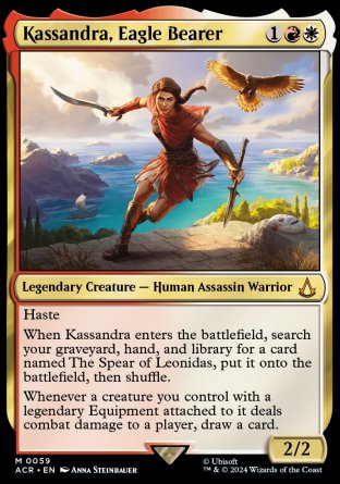 (059) Magic The Gathering Universes Beyond: Assassin's Creed Single: Kassandra, Eagle Bearer Holo Mythic