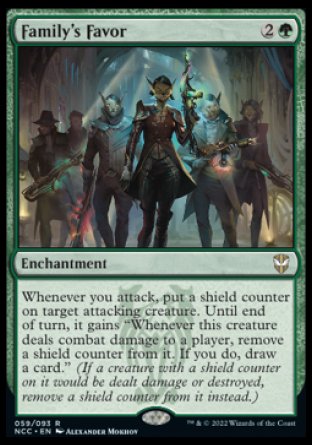 (059) Magic The Gathering Commander: Streets of New Capenna Single: Family's Favor Rare