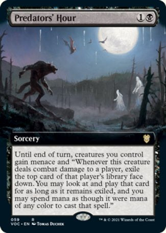 (059) Magic The Gathering Commander: Innistrad: Crimson Vow Single: Predators' Hour (V.2) Rare