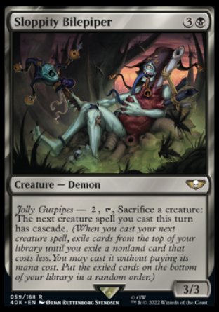 (059) Magic The Gathering Universes Beyond: Warhammer 40000 Single: Sloppity Bilepiper Holo Rare