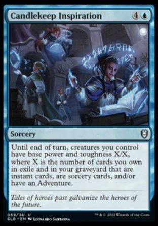 (059) Magic The Gathering Commander Legends: Battle for Baldur's Gate Single: Candlekeep Inspiration Holo Uncommon