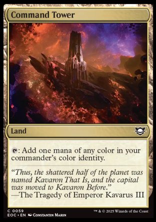(059) Magic The Gathering Commander: Edge of Eternities Single: Command Tower Common