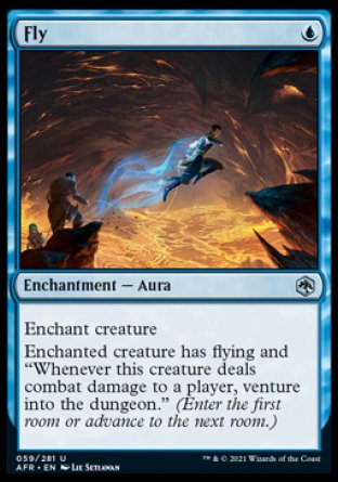 (059) Magic The Gathering Adventures in the Forgotten Realms Single: Fly Holo Uncommon