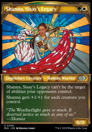 (059) Magic The Gathering Multiverse Legends Single: Shanna, Sisay's Legacy (V.1) Holo Uncommon