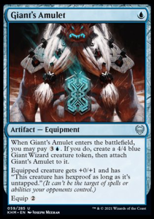 (059/285) Magic The Gathering Kaldheim Single: Giant's Amulet Uncommon