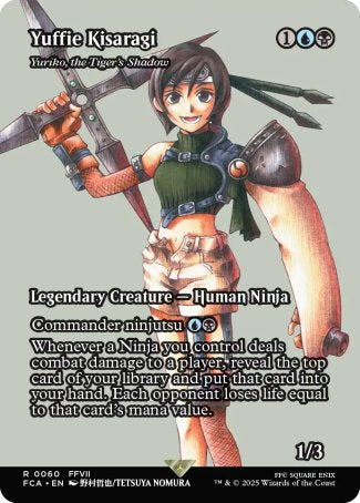(060) Magic The Gathering Magic: The Gathering - FINAL FANTASY Through the Ages Single: Yuriko, the Tiger's Shadow Holo Rare