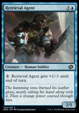 (060) Magic The Gathering The Brothers' War Single: Retrieval Agent Holo Common