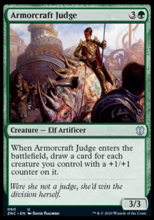 (060) Magic The Gathering Commander: Zendikar Rising Single: Armorcraft Judge Uncommon