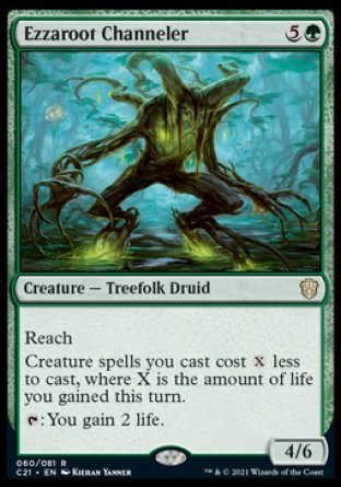 (060) Magic The Gathering Commander: Strixhaven Single: Ezzaroot Channeler Rare