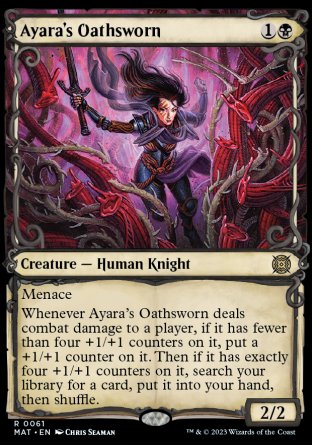 (061) Magic The Gathering March of the Machine: The Aftermath: Extras Single: Ayara's Oathsworn (V.1) Holo Rare