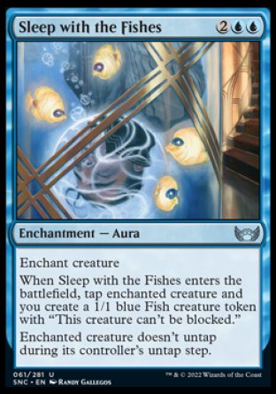 (061) Magic The Gathering Streets of New Capenna Single: Sleep with the Fishes Holo Uncommon