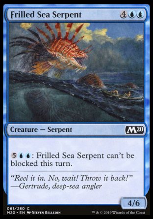 (061/280) Magic The Gathering Core 2020 Single: Frilled Sea Serpent Common