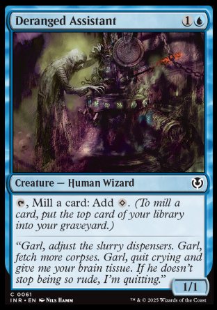 (061) Magic The Gathering Innistrad Remastered Single: Deranged Assistant Holo Common
