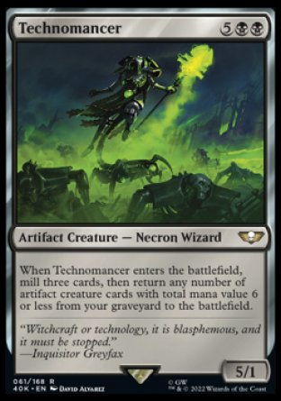 (061) Magic The Gathering Universes Beyond: Warhammer 40000 Single: Technomancer Holo Rare