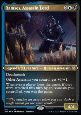(061) Magic The Gathering Commander: Dominaria United: Extras Single: Ramses, Assassin Lord Holo Rare