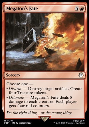 (061) Magic The Gathering Universes Beyond: Fallout Single: Megaton's Fate Rare