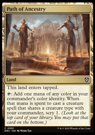 (061) Magic The Gathering Commander: Aetherdrift Single: Path of Ancestry (V.1) Common