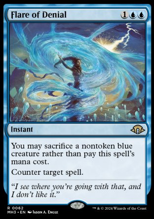 (062) Magic The Gathering Modern Horizons 3 Single: Flare of Denial Rare