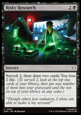 (062) Magic The Gathering Magic: The Gathering | Marvel's Spider-Man Single: Risky Research Holo Common