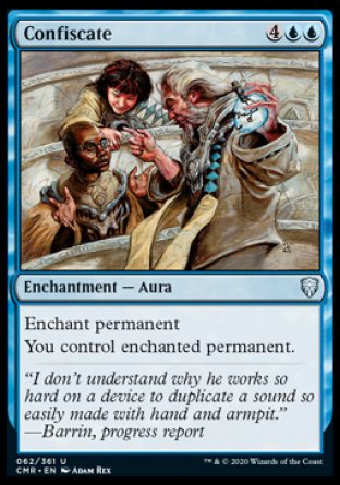 (062/361) Magic The Gathering Commander Legends Single: Confiscate Holo Uncommon