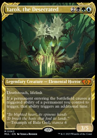 (063) Magic The Gathering Multiverse Legends Single: Yarok, the Desecrated (V.1) Holo Mythic