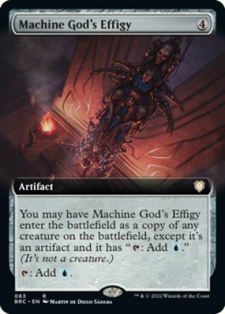 (063) Magic The Gathering Commander: The Brothers' War: Extras Single: Machine God's Effigy Rare