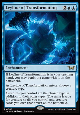 (063) Magic The Gathering Duskmourn: House of Horror Single: Leyline of Transformation Rare