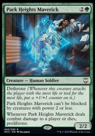 (063) Magic The Gathering Commander: Streets of New Capenna Single: Park Heights Maverick Holo Rare