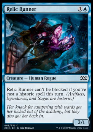 (063/332) Magic The Gathering Double Masters Single: Relic Runner Holo Common