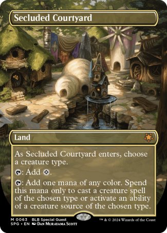 (063) Magic The Gathering Special Guests Single: Secluded Courtyard Holo Mythic