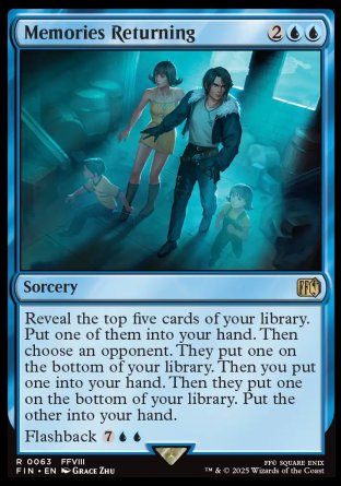 (063) Magic The Gathering Magic: The Gathering - FINAL FANTASY: Promos Single: Memories Returning Holo Rare