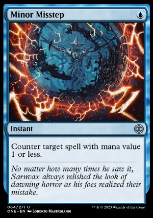 (064) Magic The Gathering Phyrexia: All Will Be One Single: Minor Misstep Holo Uncommon