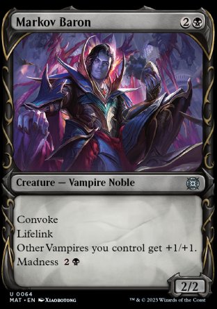 (064) Magic The Gathering March of the Machine: The Aftermath: Extras Single: Markov Baron (V.1) Holo Uncommon