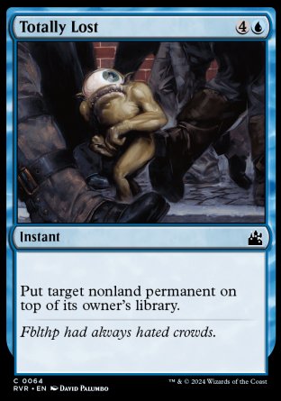 (064) Magic The Gathering Ravnica Remastered Single: Totally Lost Holo Common