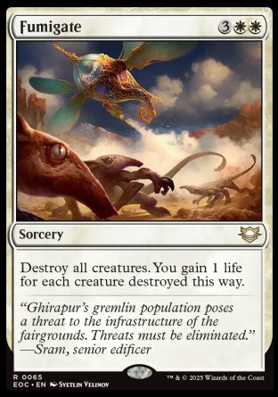 (065) Magic The Gathering Commander: Edge of Eternities Single: Fumigate Rare